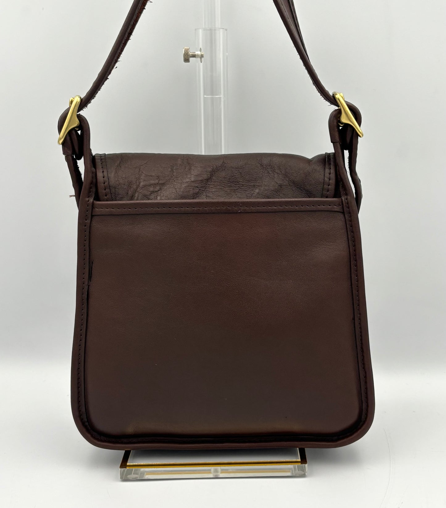 Vintage Coach 9145 Legacy Studio Flap Bag | 1990s Brown Leather Crossbody