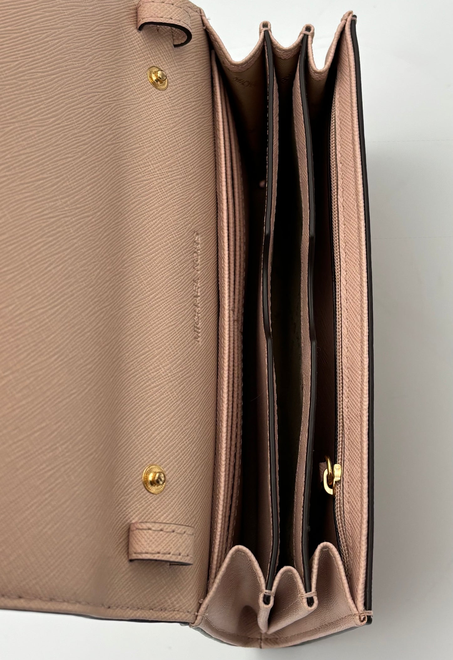 Michael Kors Pink Crossbody Bag | Saffiano Leather Purse | Small Designer Clutch | Everyday Bag | Gift for Her
