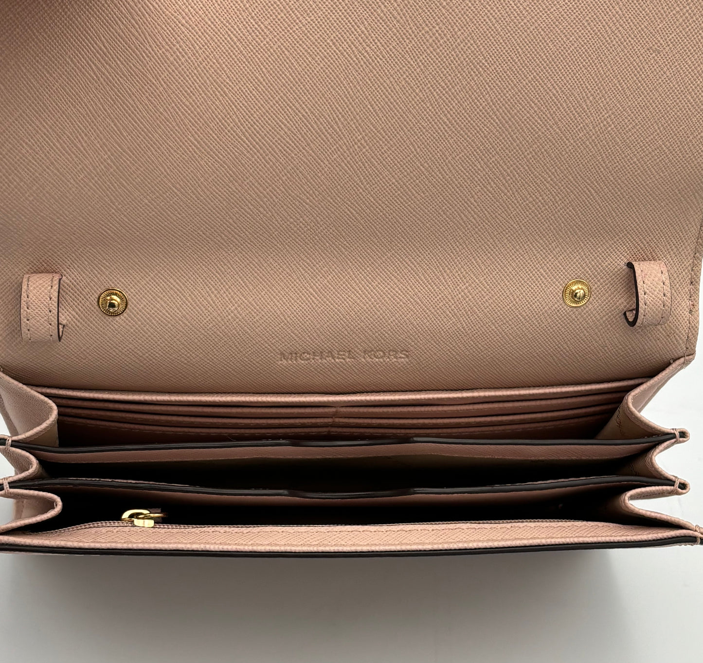 Michael Kors Pink Crossbody Bag | Saffiano Leather Purse | Small Designer Clutch | Everyday Bag | Gift for Her