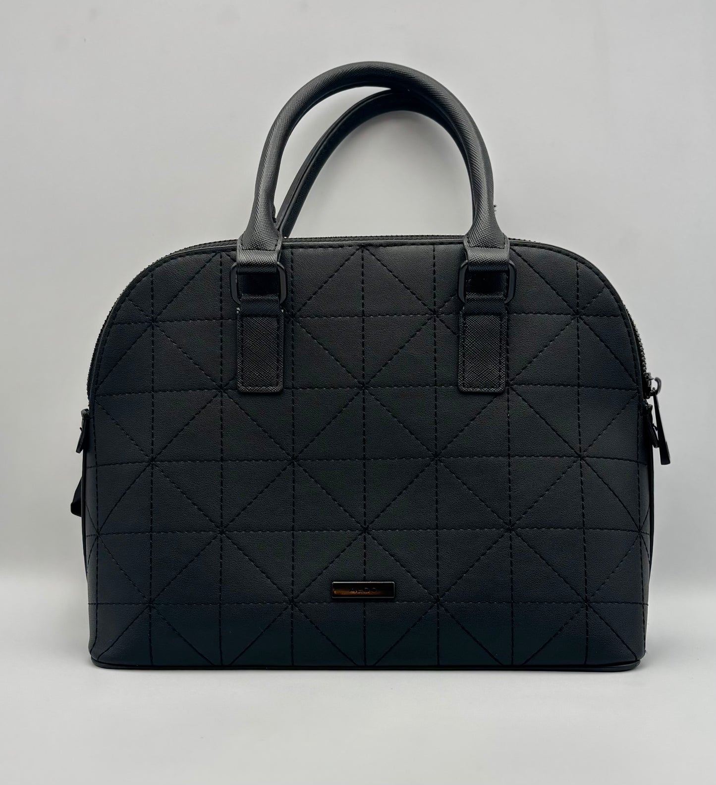 Aldo Small Black Bag | Top Handle Purse | Faux Leather with Multicolored Bow | Going Out Bag | Date Night Essential
