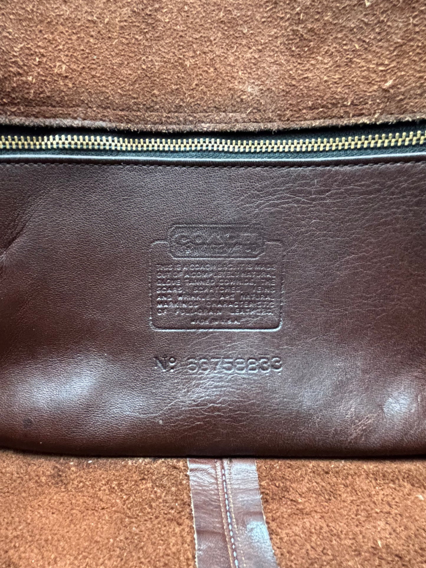 Coach City Brown Leather Vintage