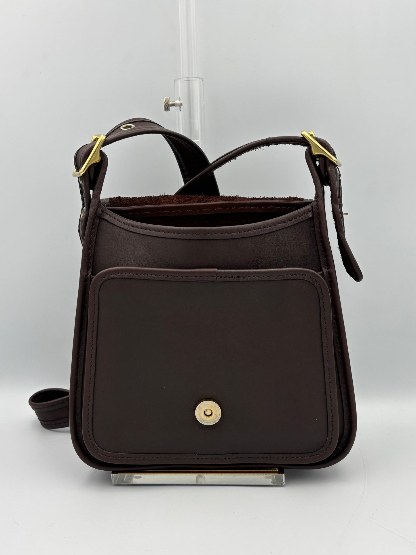 Vintage Coach 9145 Legacy Studio Flap Bag | 1990s Brown Leather Crossbody