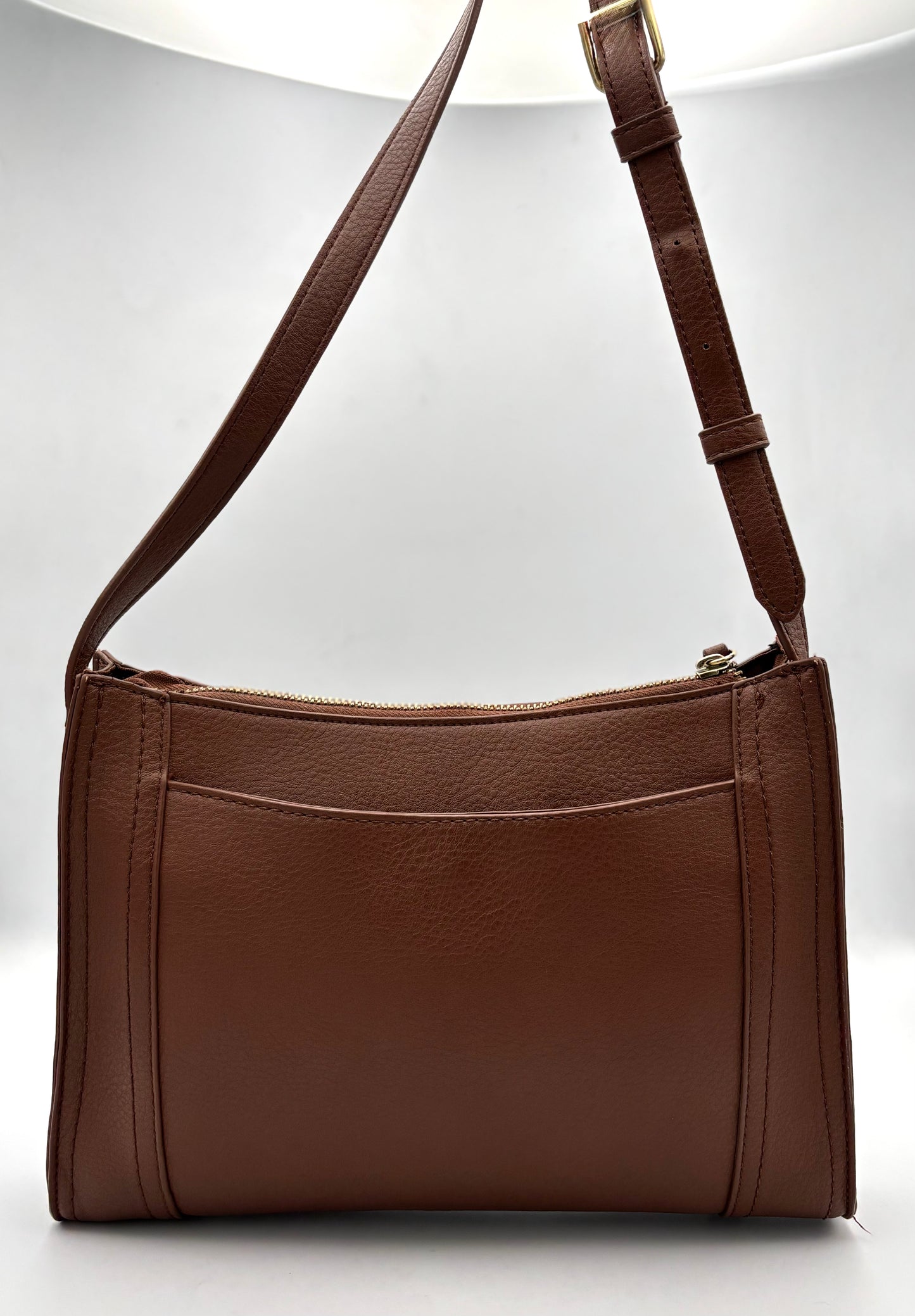 Frye & Co. Crossbody Bag | Embossed Floral Faux Leather | Brown Western Purse | Boho Saddle Style | Festival Bag