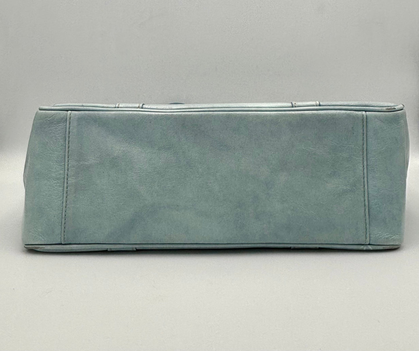 Coach Y2K Gallery Tote | Blue Leather Shoulder Bag | Vintage East West Purse