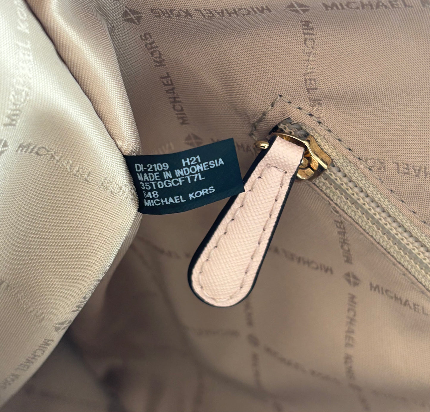 Michael Kors Jet Set Travel Tote | Blush Pink Leather Shoulder Bag | Large Everyday Work Purse | Designer Gift for Her