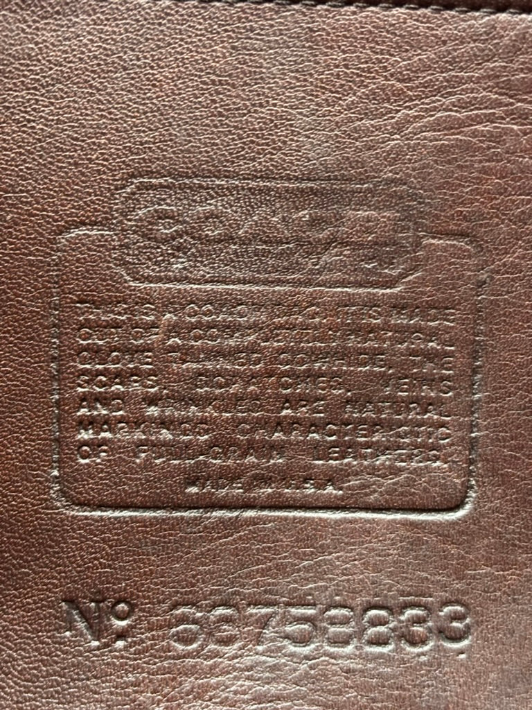 Coach City Brown Leather Vintage