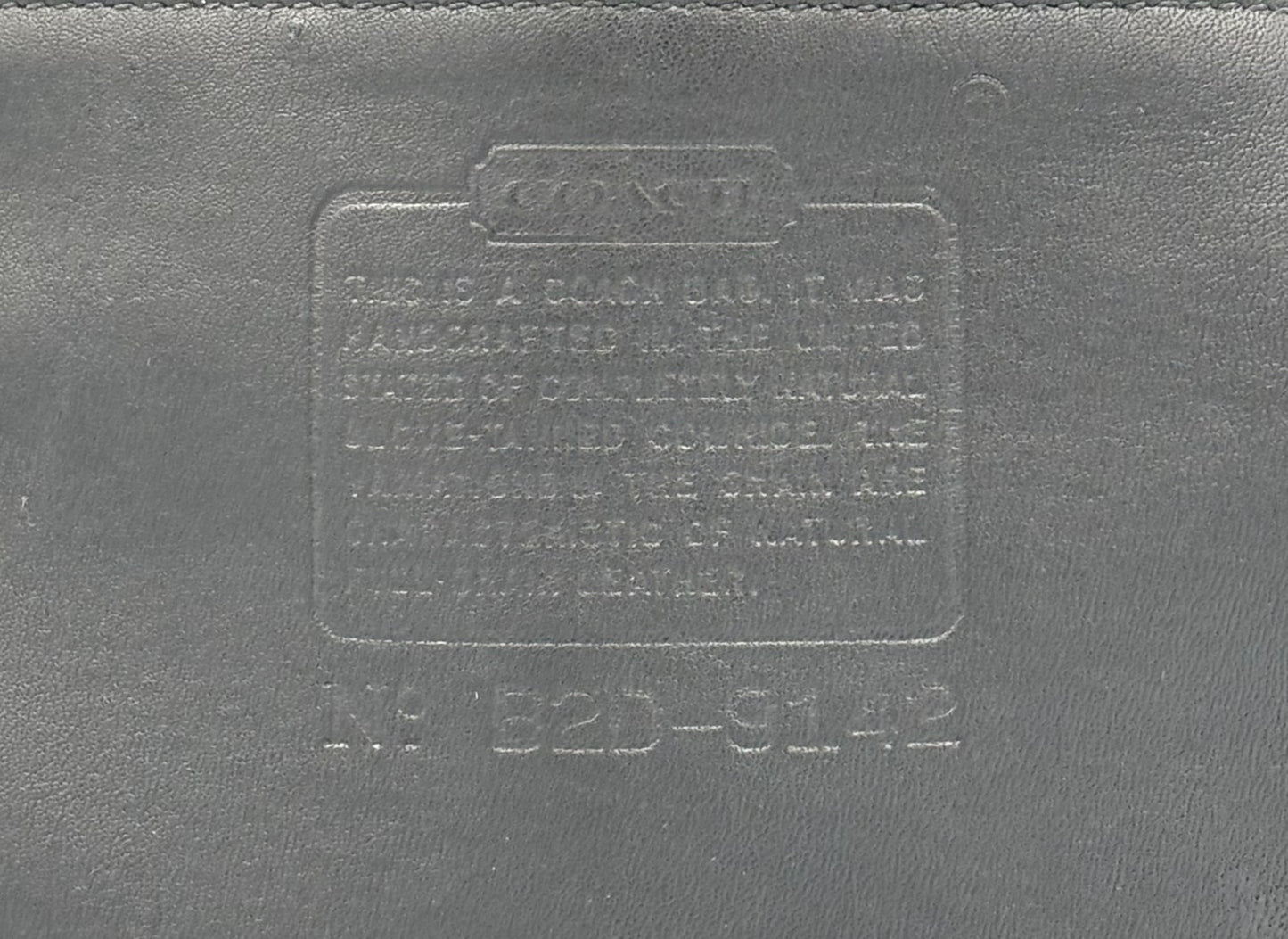 Vintage Coach Slim Hippie Bag | Style No. 9142 | Black Leather Crossbody | 1990s Shoulder Purse