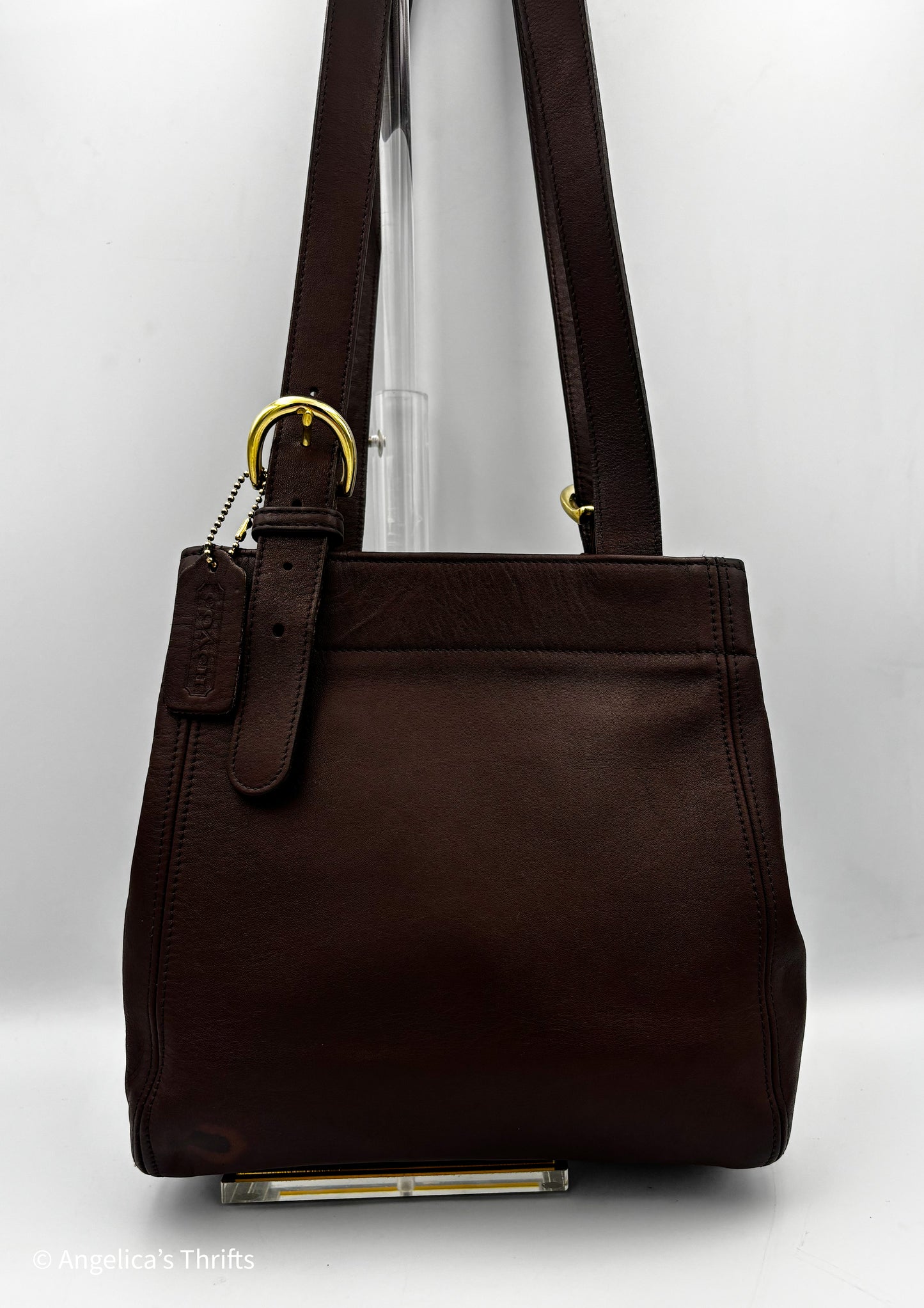 Vintage Coach SoHo Buckle Bag 4157 | 1990s Brown Leather Shoulder Bag