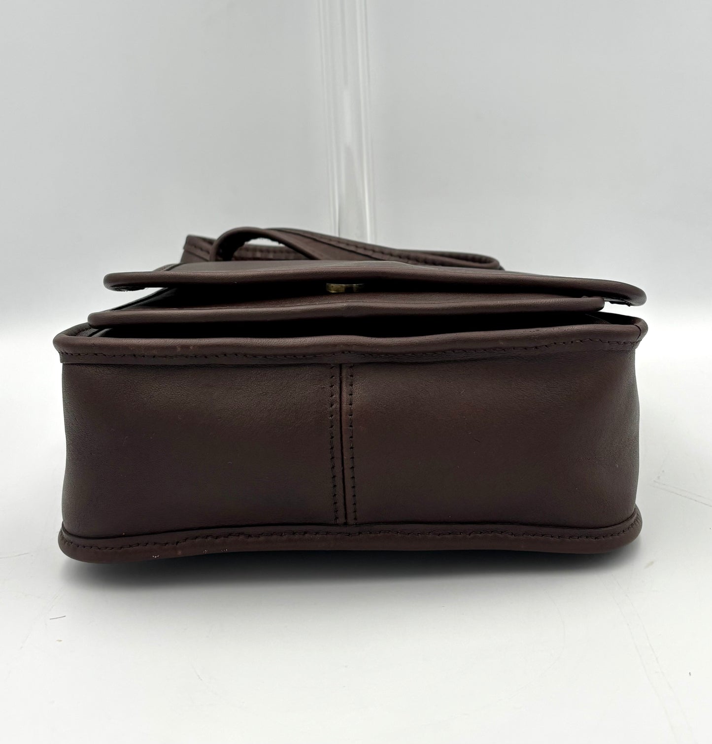 Vintage Coach 9145 Legacy Studio Flap Bag | 1990s Brown Leather Crossbody