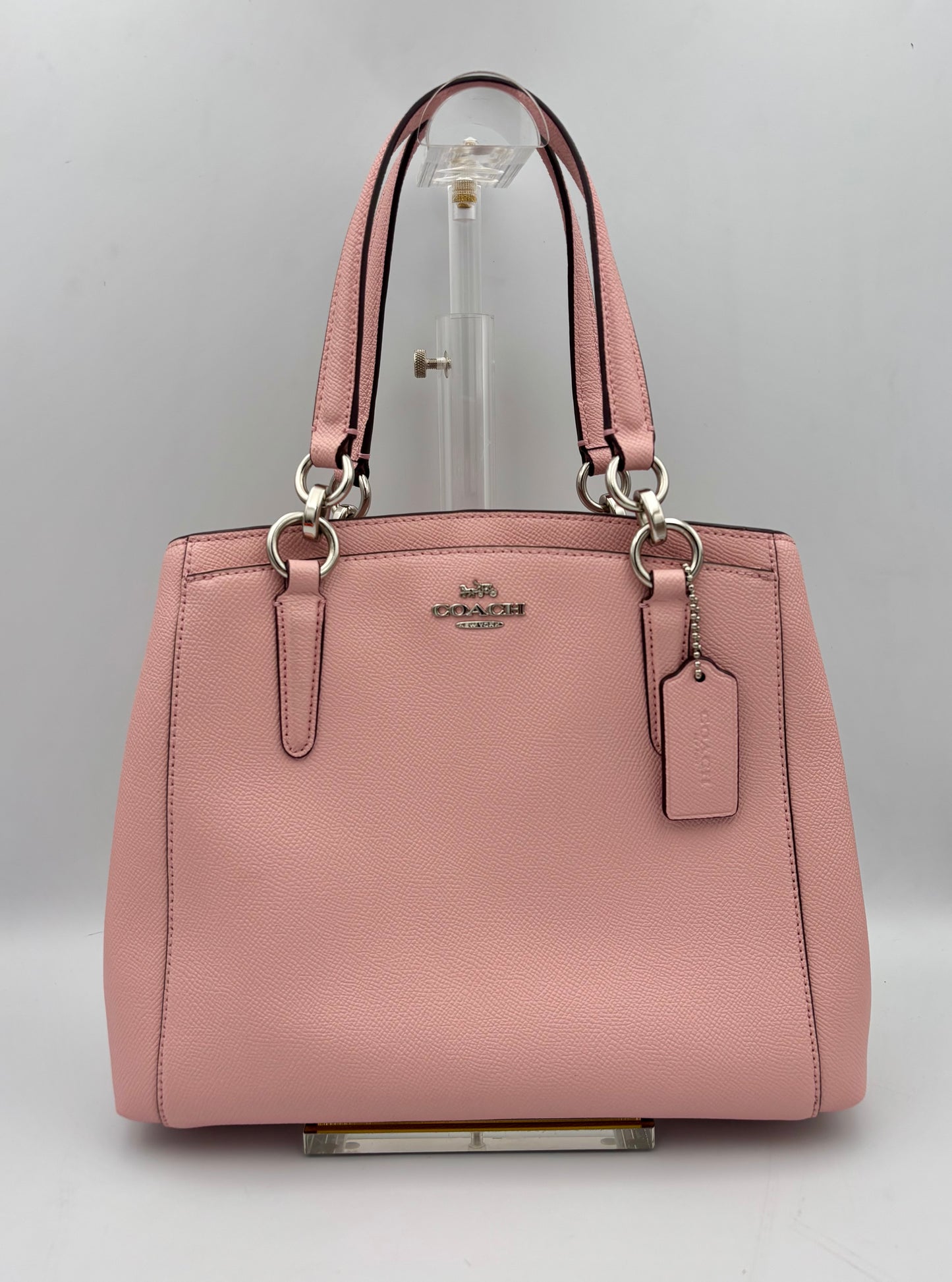 Coach Minetta Crossbody Bag | Blush Pink Pebbled Leather Shoulder Purse | Style F57847 |
