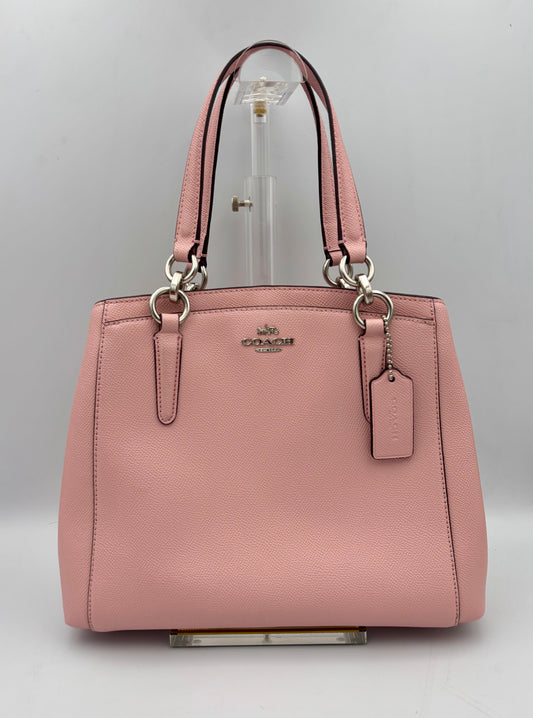Coach Minetta Crossbody Bag | Blush Pink Pebbled Leather Shoulder Purse | Style F57847 |