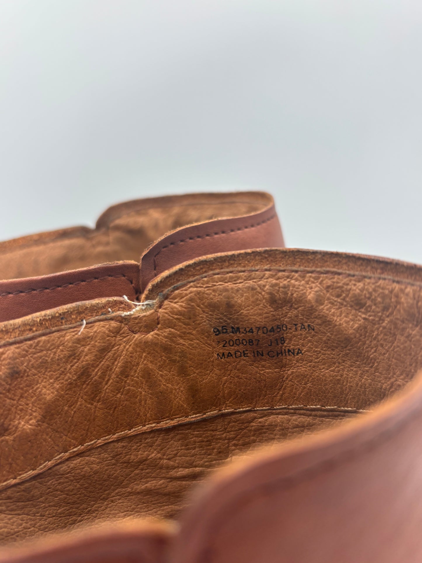 Frye Cameron Leather Ankle Boots | Tan Block Heel Booties | Women’s Size 9.5M | Classic Everyday Boot
