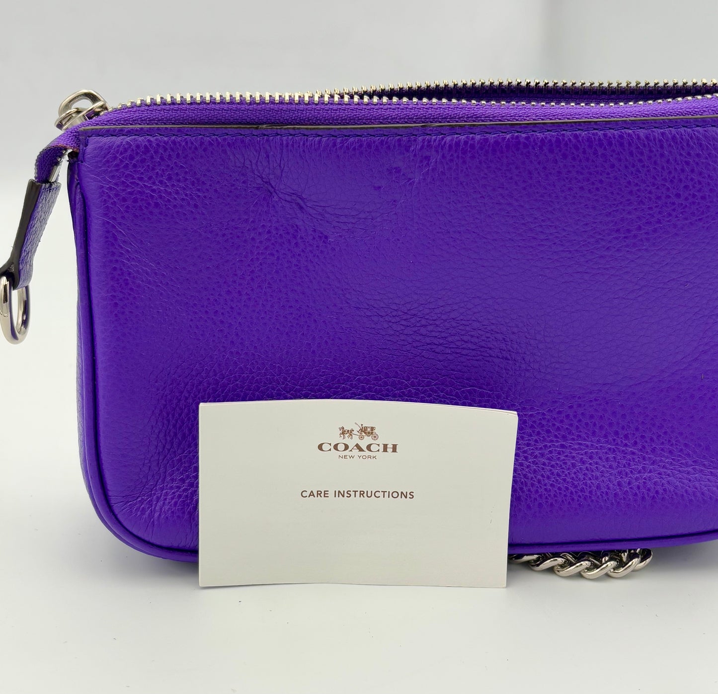 Coach Nolita Purple Mini Shoulder Bag/Large Wristlet