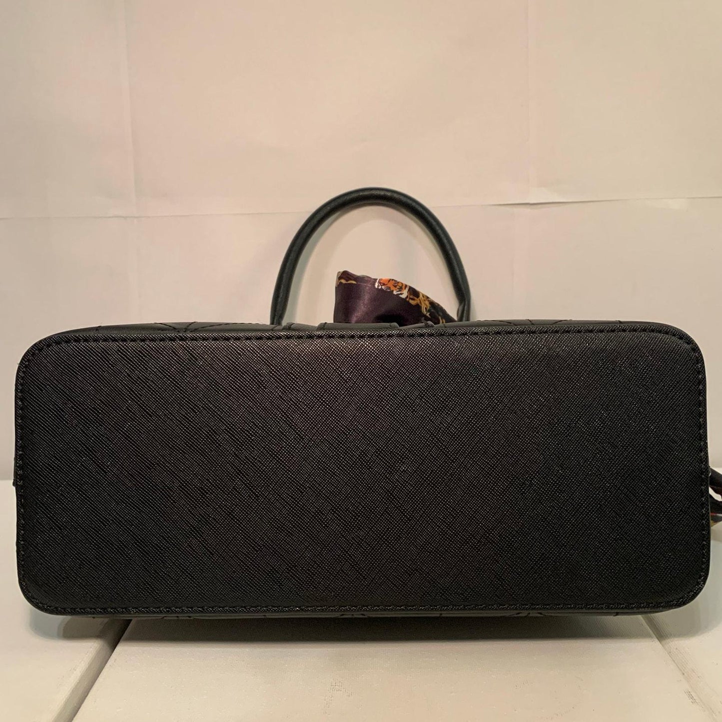 Aldo Top Handle Black Bag with Satin Bow