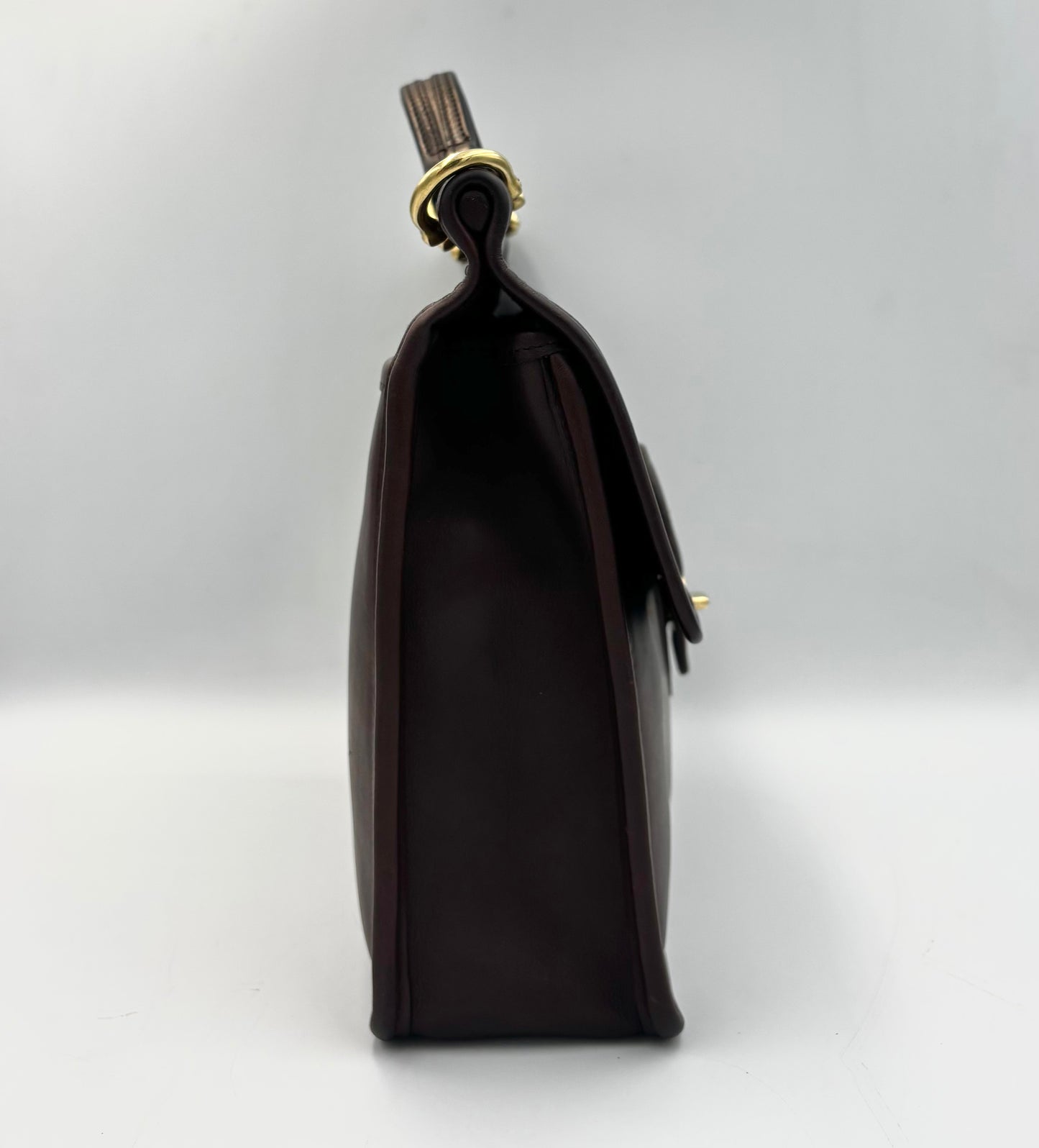 Vintage Coach Willis Bag | Style 9927 | Brown Leather Top Handle Satchel | Rare 1990s Legacy Crossbody Purse