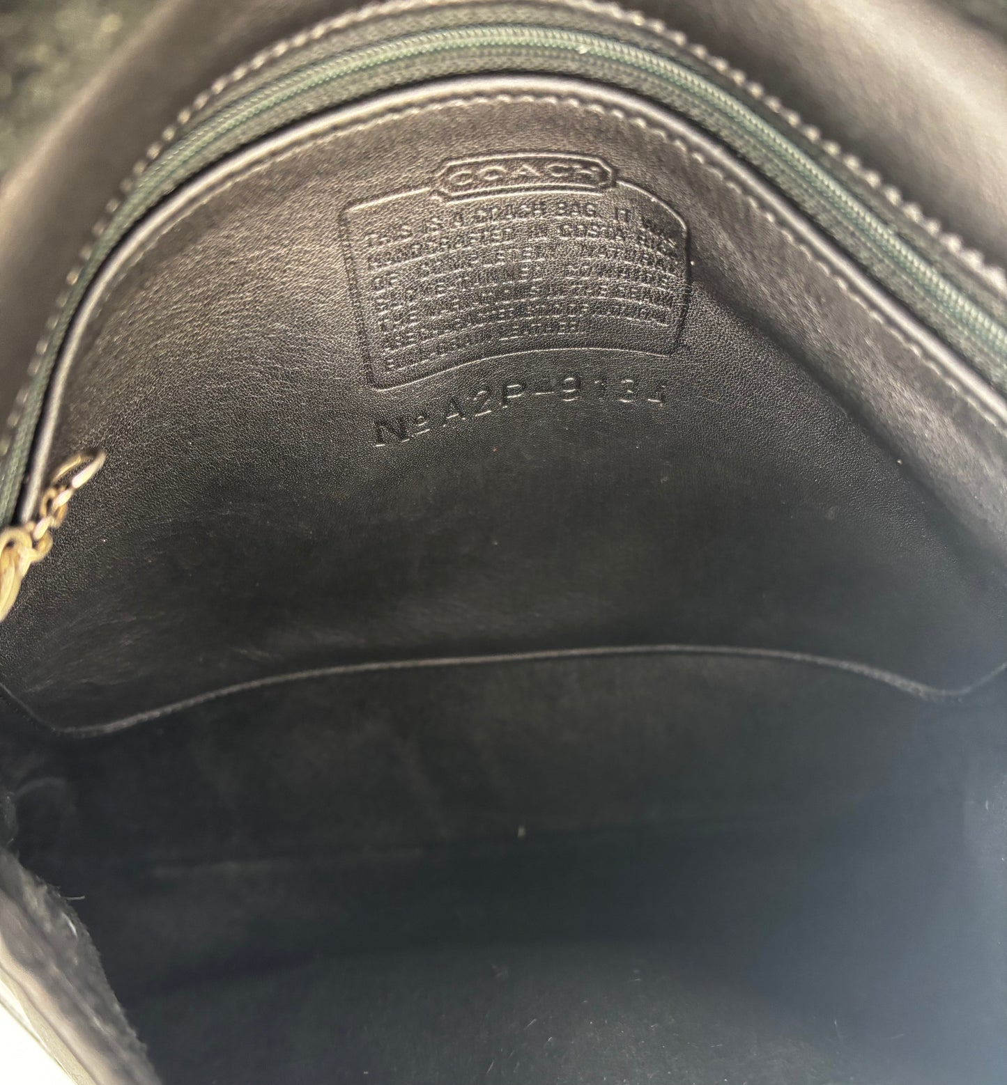 Vintage Coach 9134 Slim Hippie Flap Bag | Black Glove Tanned Leather Shoulder Purse | 1999 Costa Rica