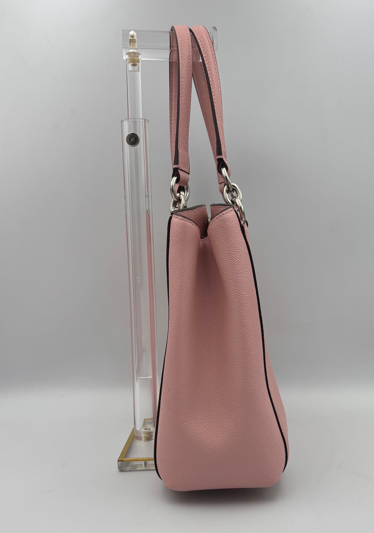 Coach Minetta Crossbody Bag | Blush Pink Pebbled Leather Shoulder Purse | Style F57847 |
