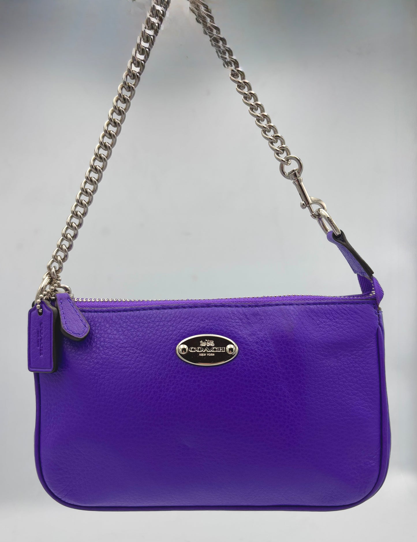 Coach Nolita Purple Mini Shoulder Bag/Large Wristlet