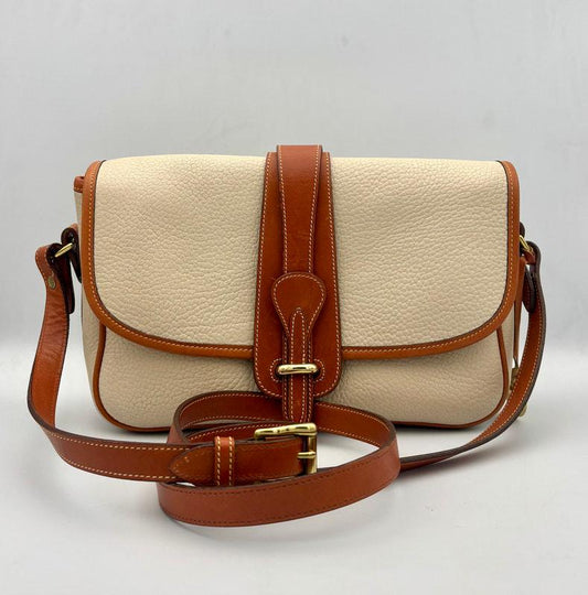 Vintage 1980s Dooney & Bourke Leather Equestrian Crossbody Bag