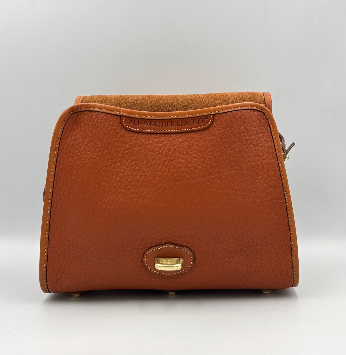 Vintage Dooney & Bourke Essex Crossbody Bag | All Weather Leather Saddle Purse | 90s Pebbled Leather Shoulder Bag