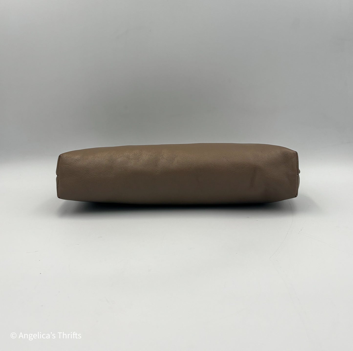 Il Bisonte Grey Leather Manuela Clutch| Made in Italy NWT