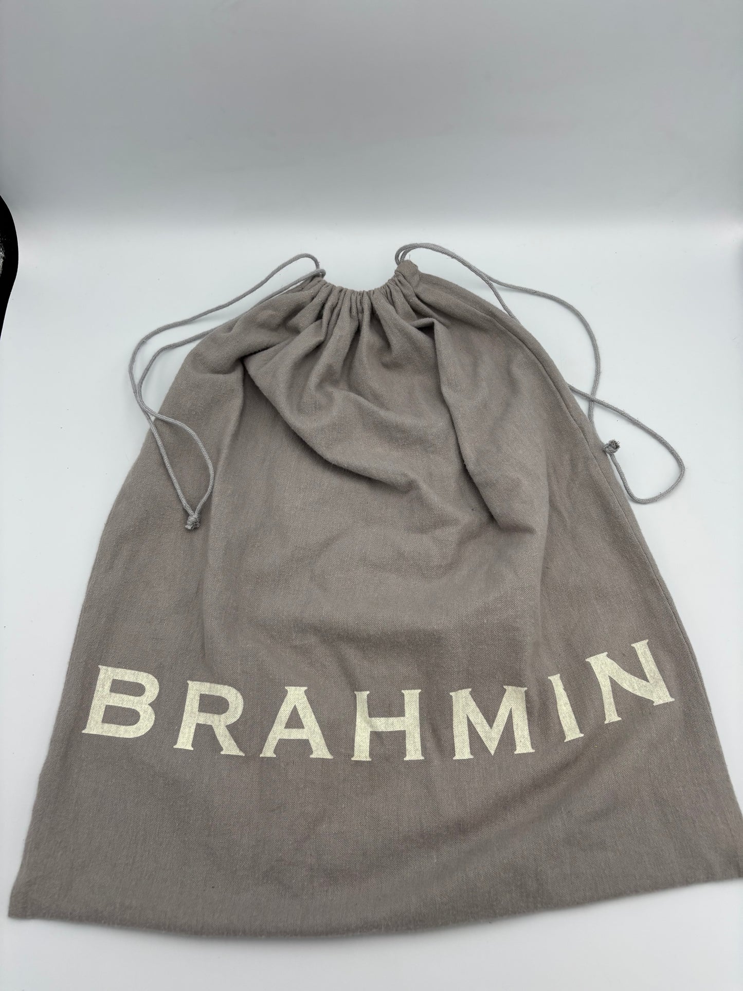 Vintage Brahmin Kendall Bag | Croc Embossed Brown & Black Leather Shoulder | Adjustable Strap | Tuscan Leather | Dust Bag