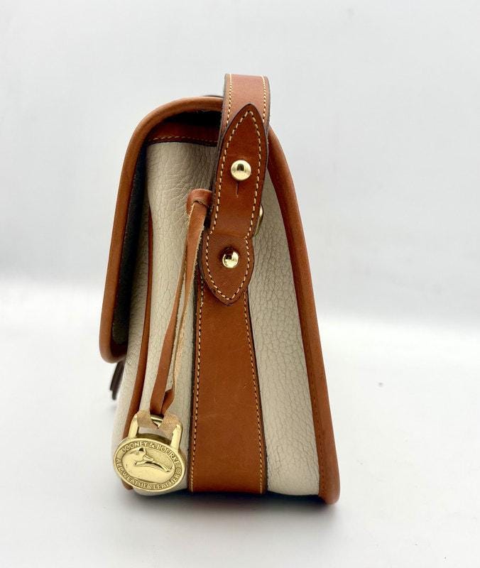 Vintage 1980s Dooney & Bourke Leather Equestrian Crossbody Bag