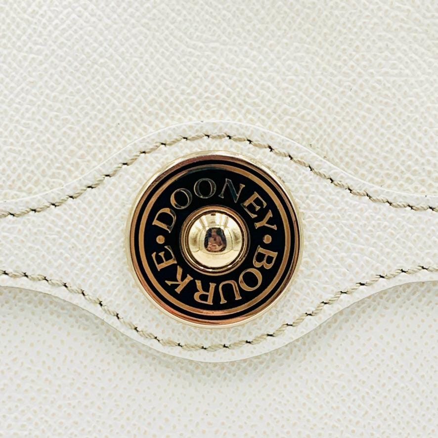 Dooney & Bourke Women's Pebble Leather White Large Tote Shoulder Bag