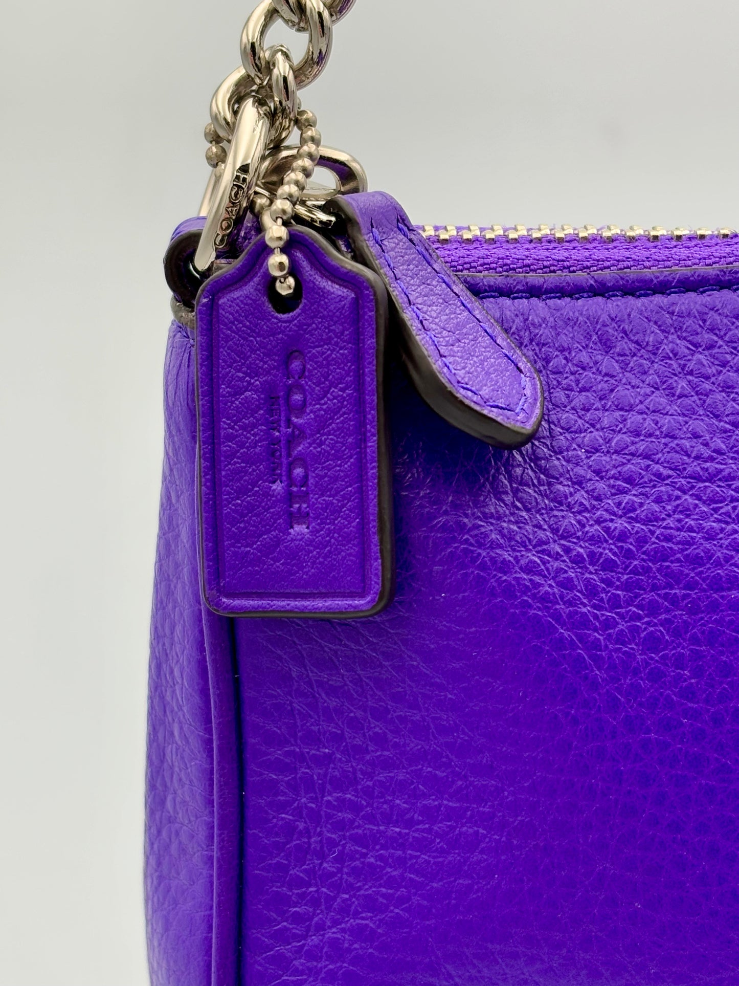 Coach Nolita Purple Mini Shoulder Bag/Large Wristlet