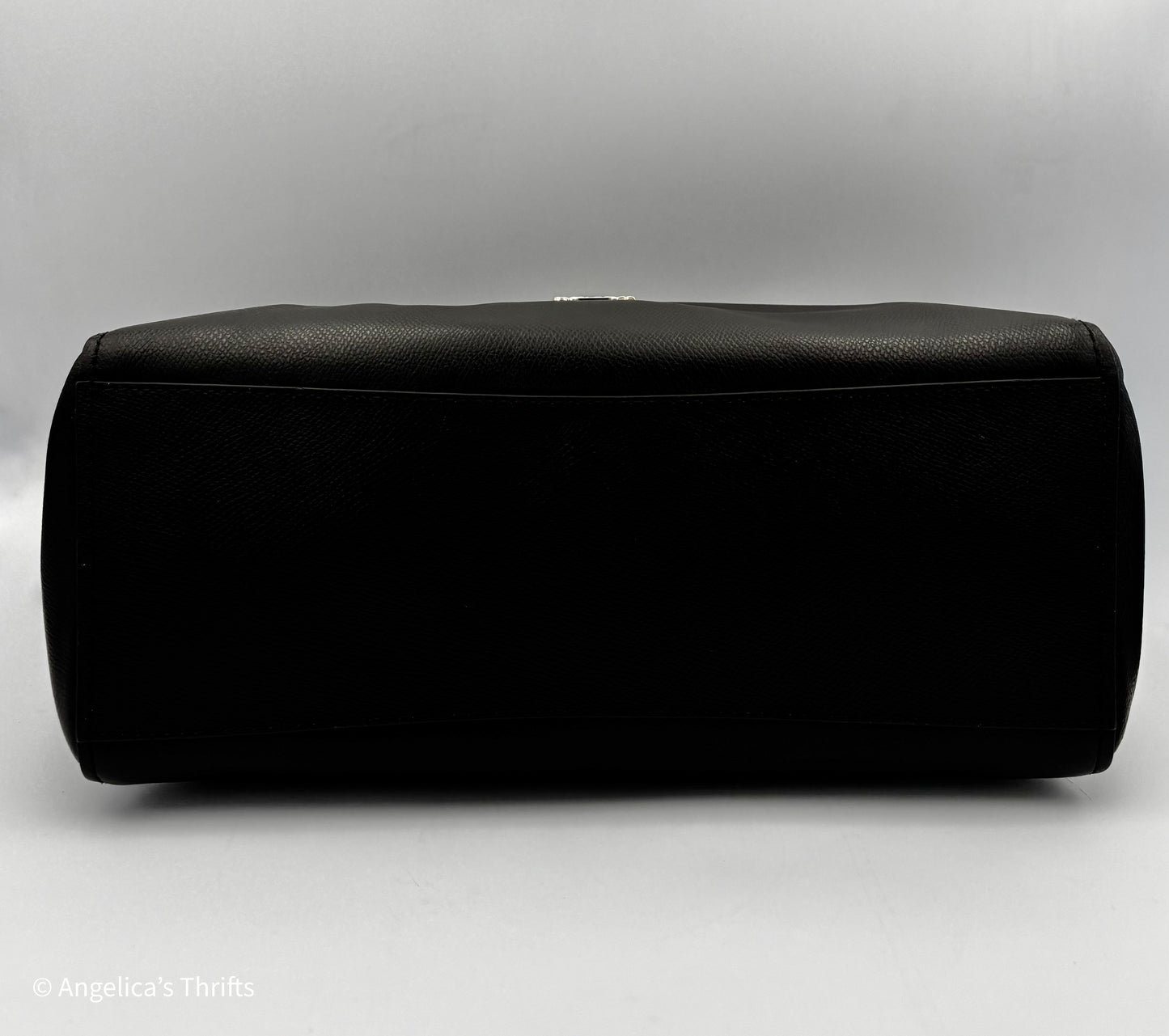 Coach black pebbled leather large tote bag