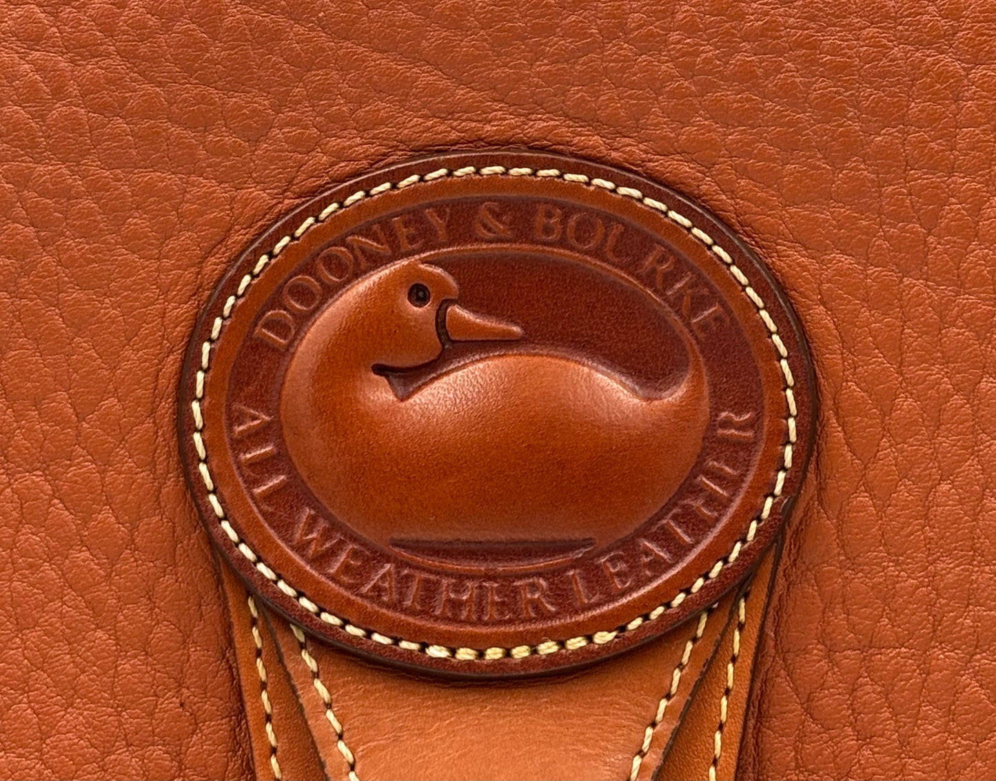 Vintage Dooney & Bourke Essex Crossbody Bag | All Weather Leather Saddle Purse | 90s Pebbled Leather Shoulder Bag