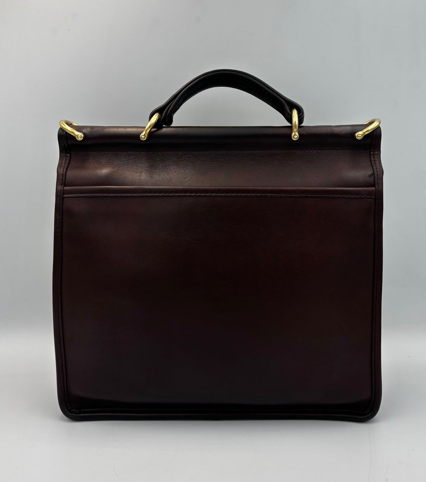 Vintage Coach Willis Bag | Style 9927 | Brown Leather Top Handle Satchel | Rare 1990s Legacy Crossbody Purse