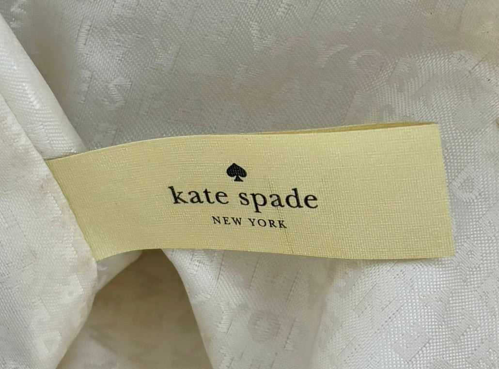 Kate Spade Leather Cream/Pink Large Tote