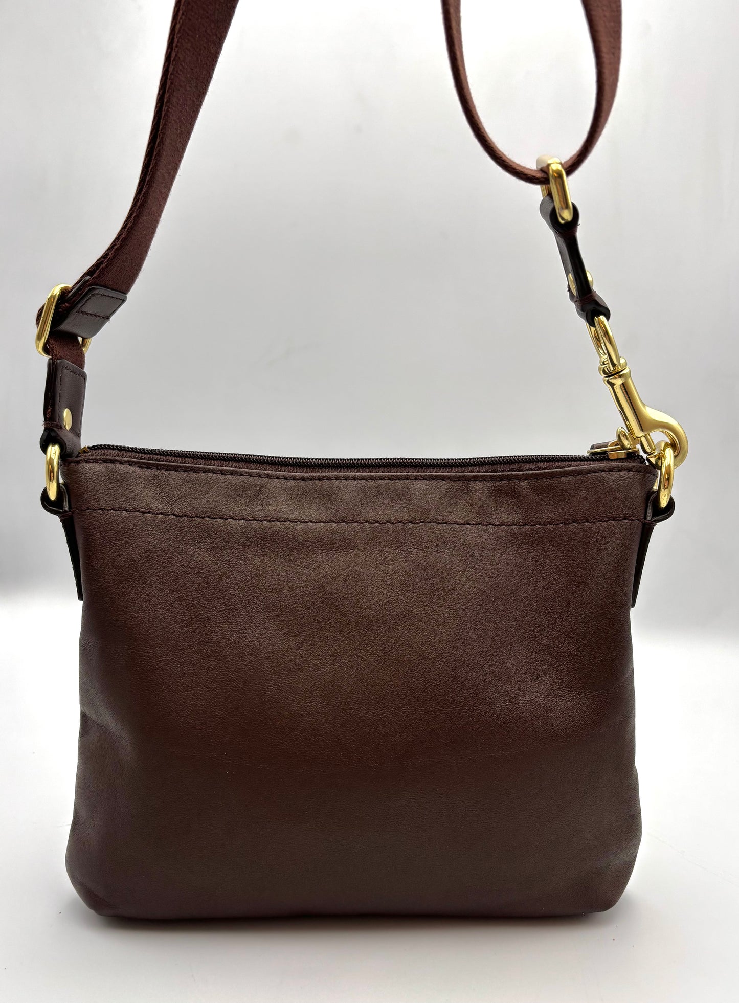 Coach Y2K Penelope Leather Swingpack | Vintage Brown Crossbody Bag | Small Shoulder Purse | Designer Leather Handbag