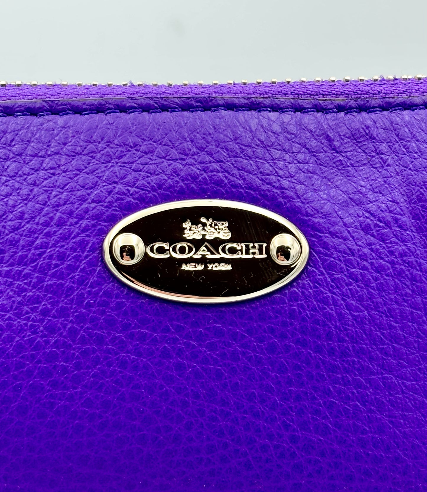 Coach Nolita Purple Mini Shoulder Bag/Large Wristlet