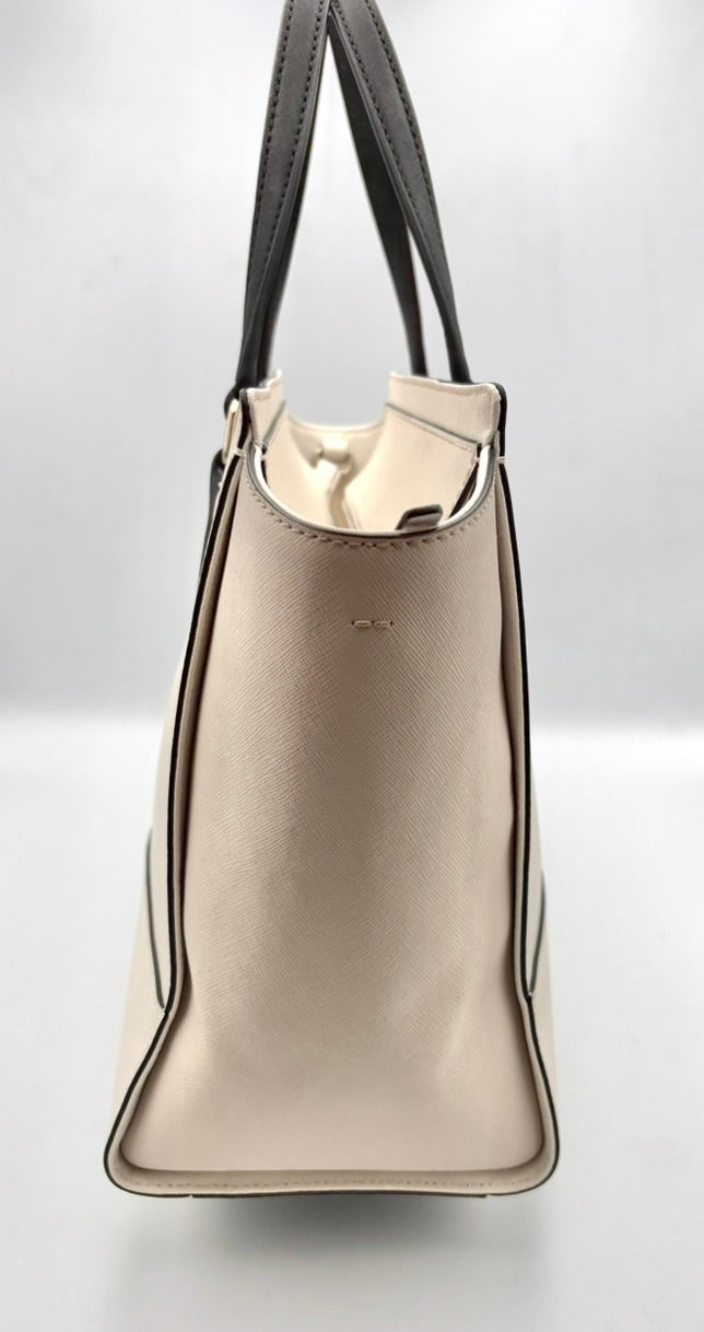 Kate Spade Leather Cream/Pink Large Tote