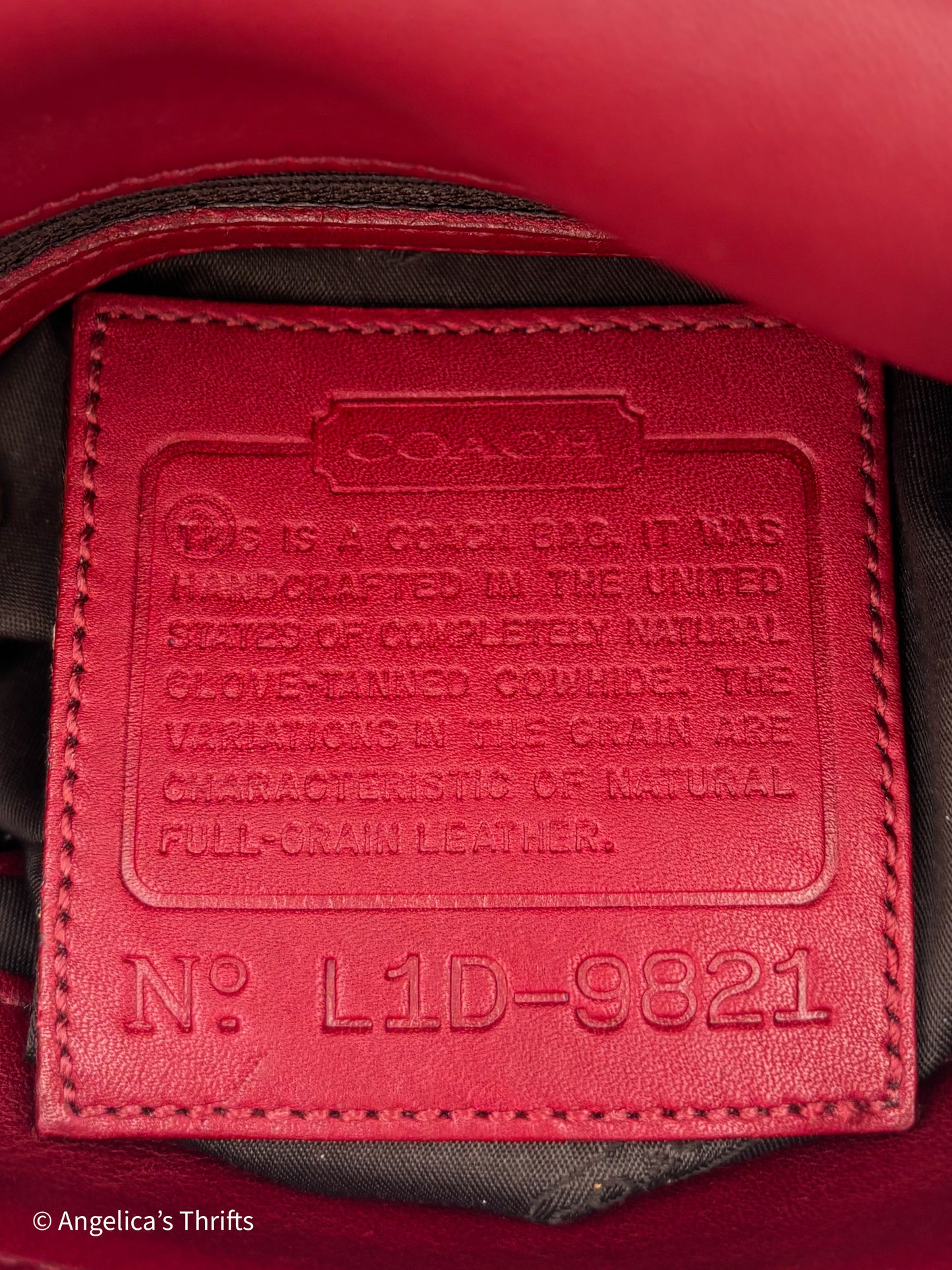 Vintage Coach Legacy 9821 Slim Flap Crossbody | 1990s Red Leather Shoulder Bag