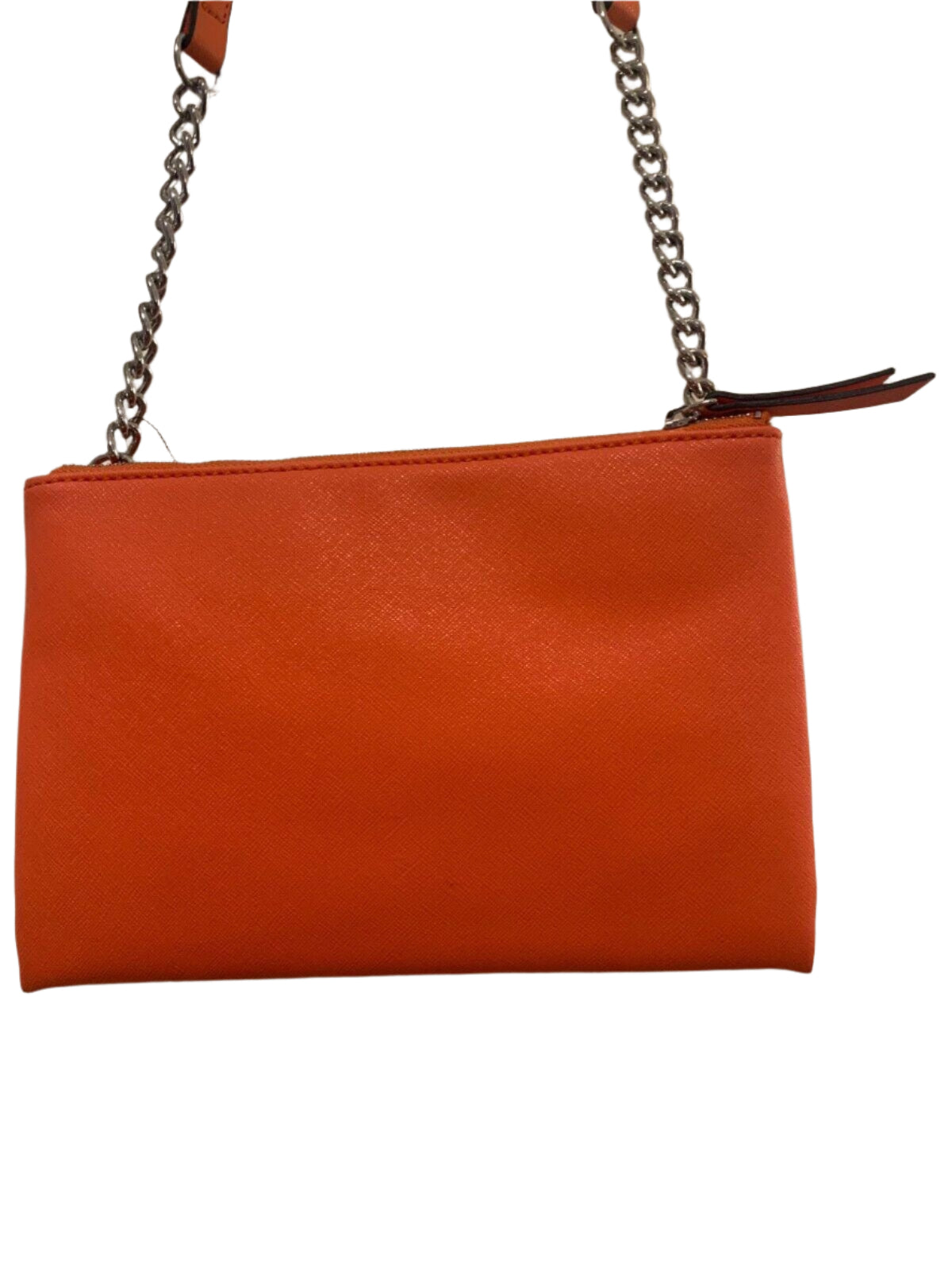 New w/ Tag Guess Womens Kalei Tangerine Mini Double Zip Crossbody Bag