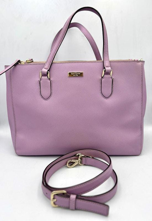 Authentic Kate Spade Lilac Tote Shoulder Bag/Crossbody Tote