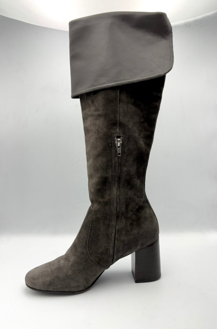 Frye Womens Heeled Brown Suede Knee-High Boots Size 7 - Angelica’s Thrifts