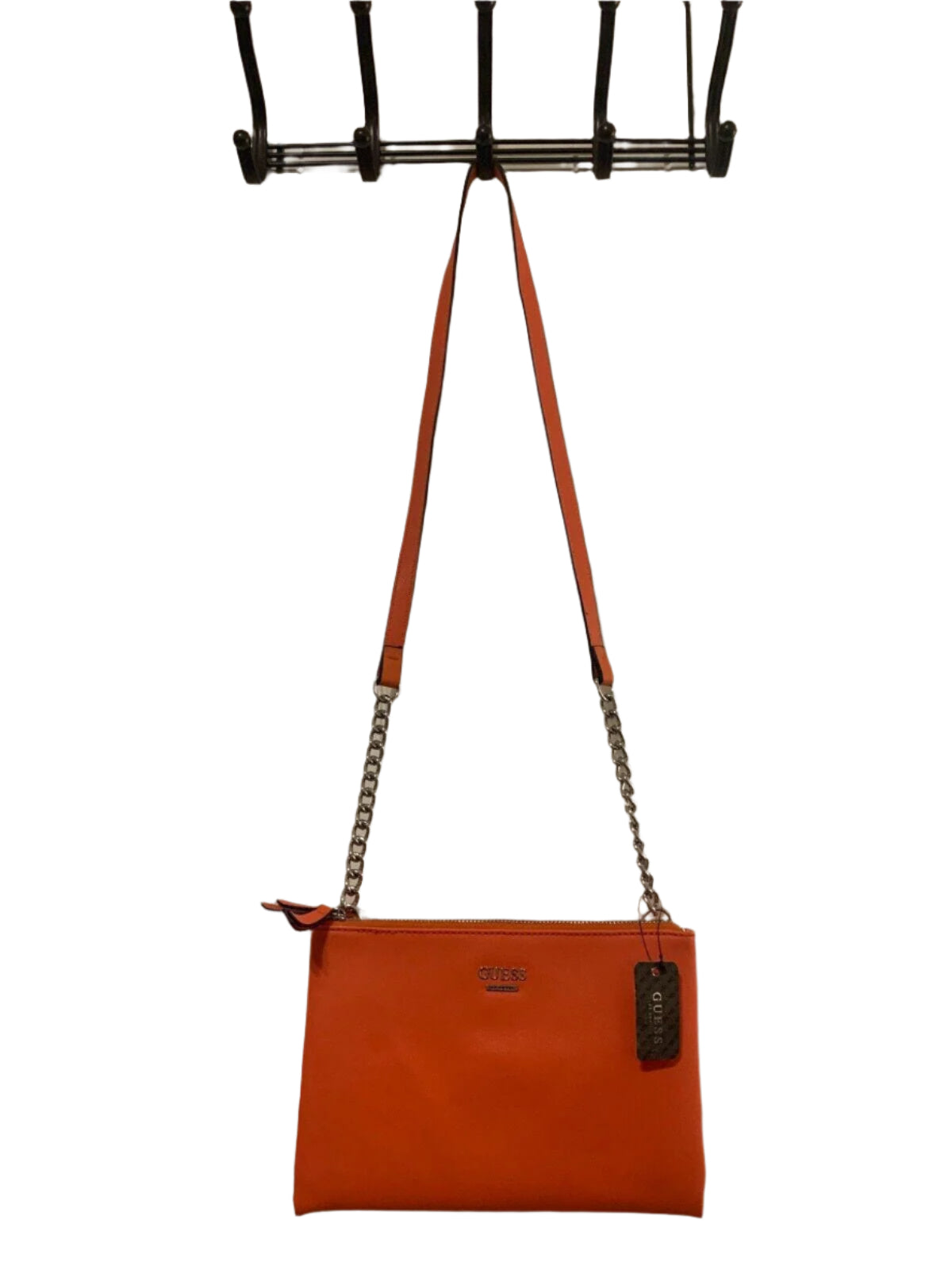 New w/ Tag Guess Womens Kalei Tangerine Mini Double Zip Crossbody Bag - Angelica’s Thrifts