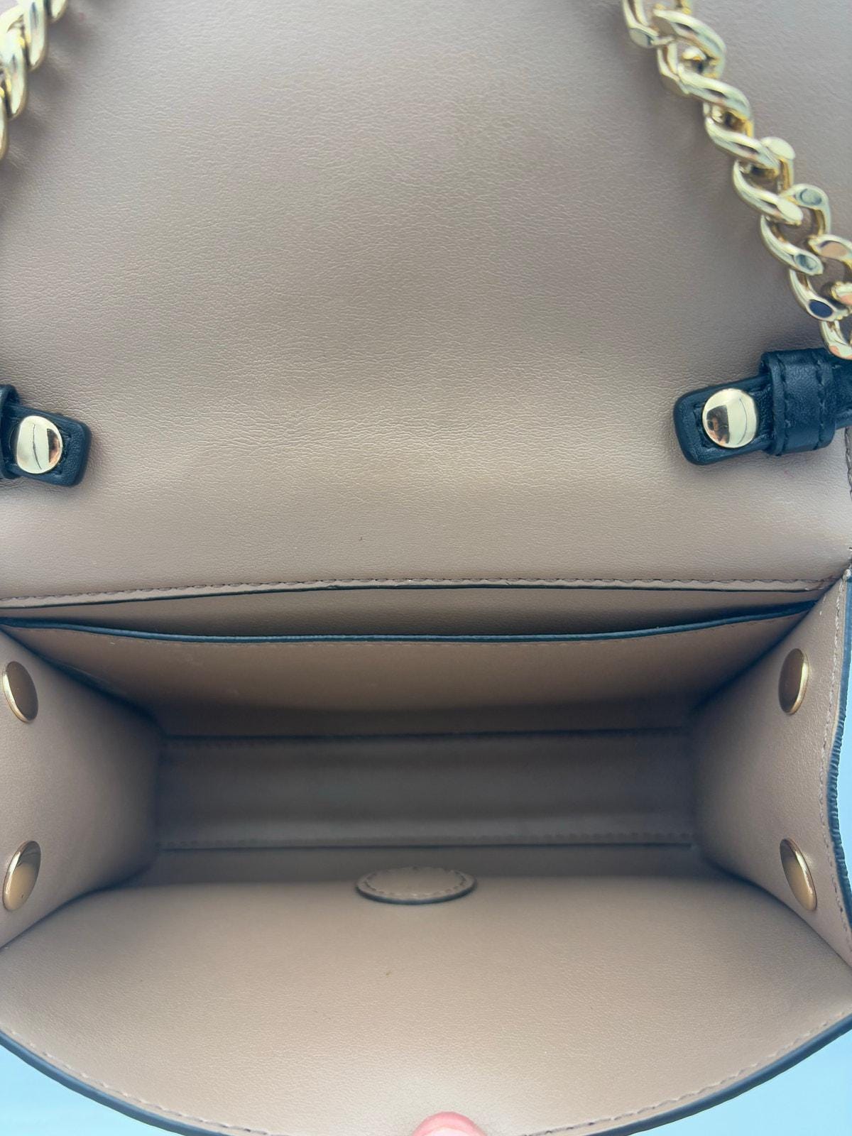 Michael Kors Hays Black Pebbled Leather Small Crossbody - Angelica’s Thrifts