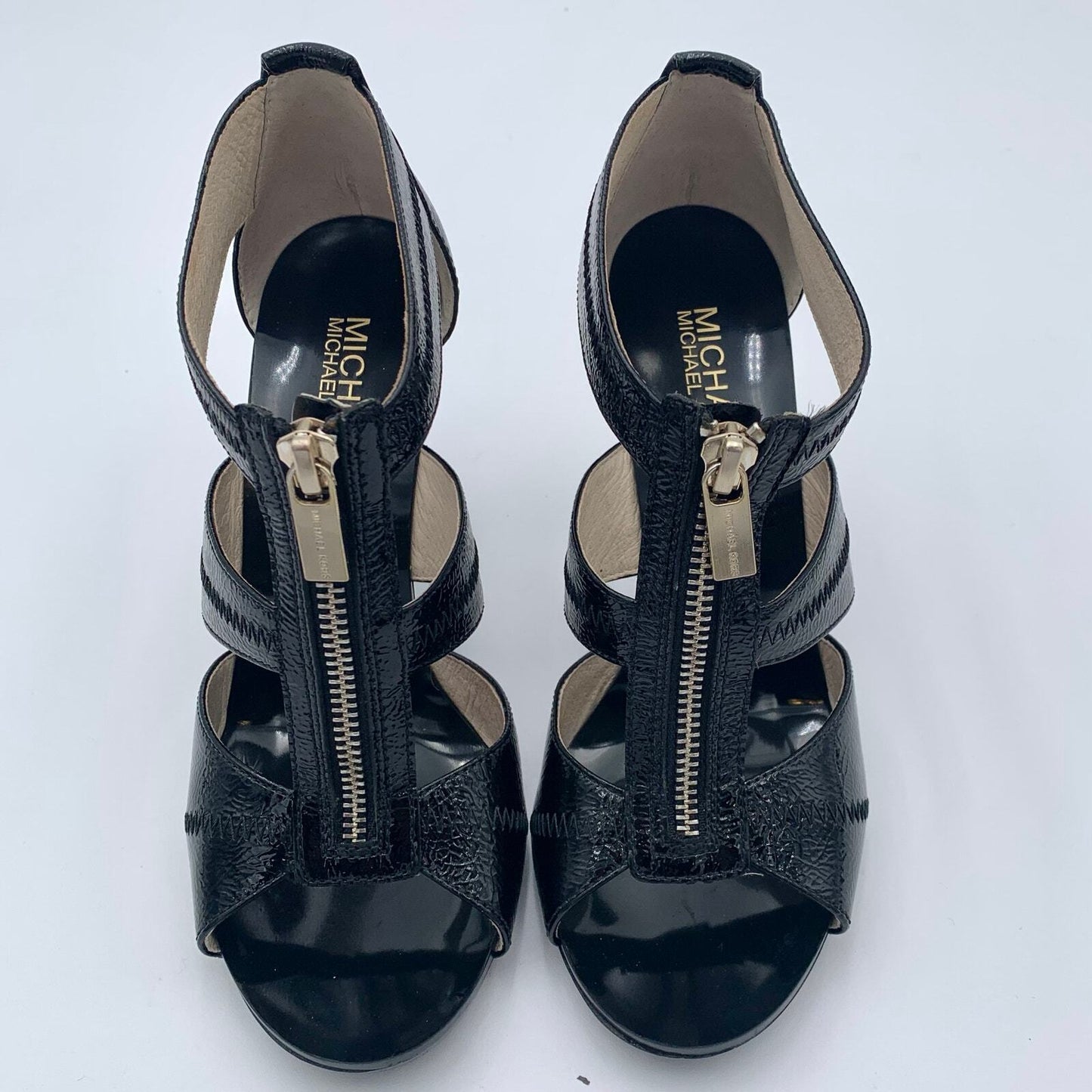 Michael Kors Black Berkley Open Toe Heeled Sandals Size 6.5 - Angelica’s Thrifts