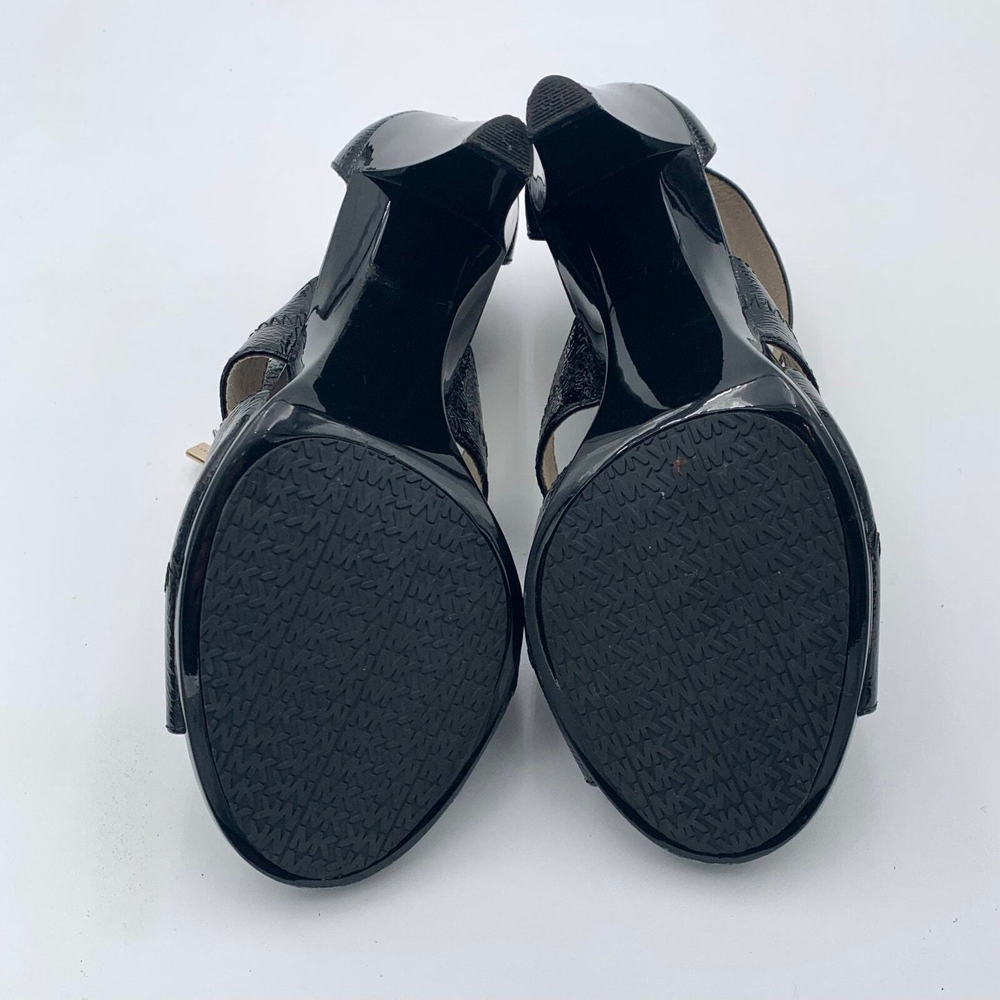Michael Kors Black Berkley Open Toe Heeled Sandals Size 6.5 - Angelica’s Thrifts