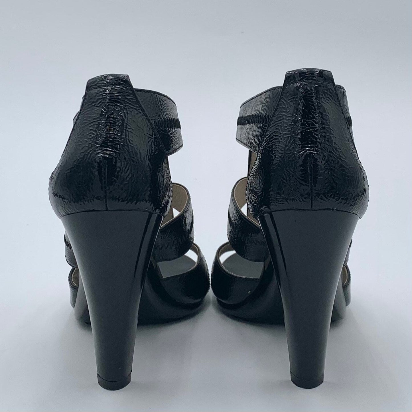 Michael Kors Black Berkley Open Toe Heeled Sandals Size 6.5 - Angelica’s Thrifts