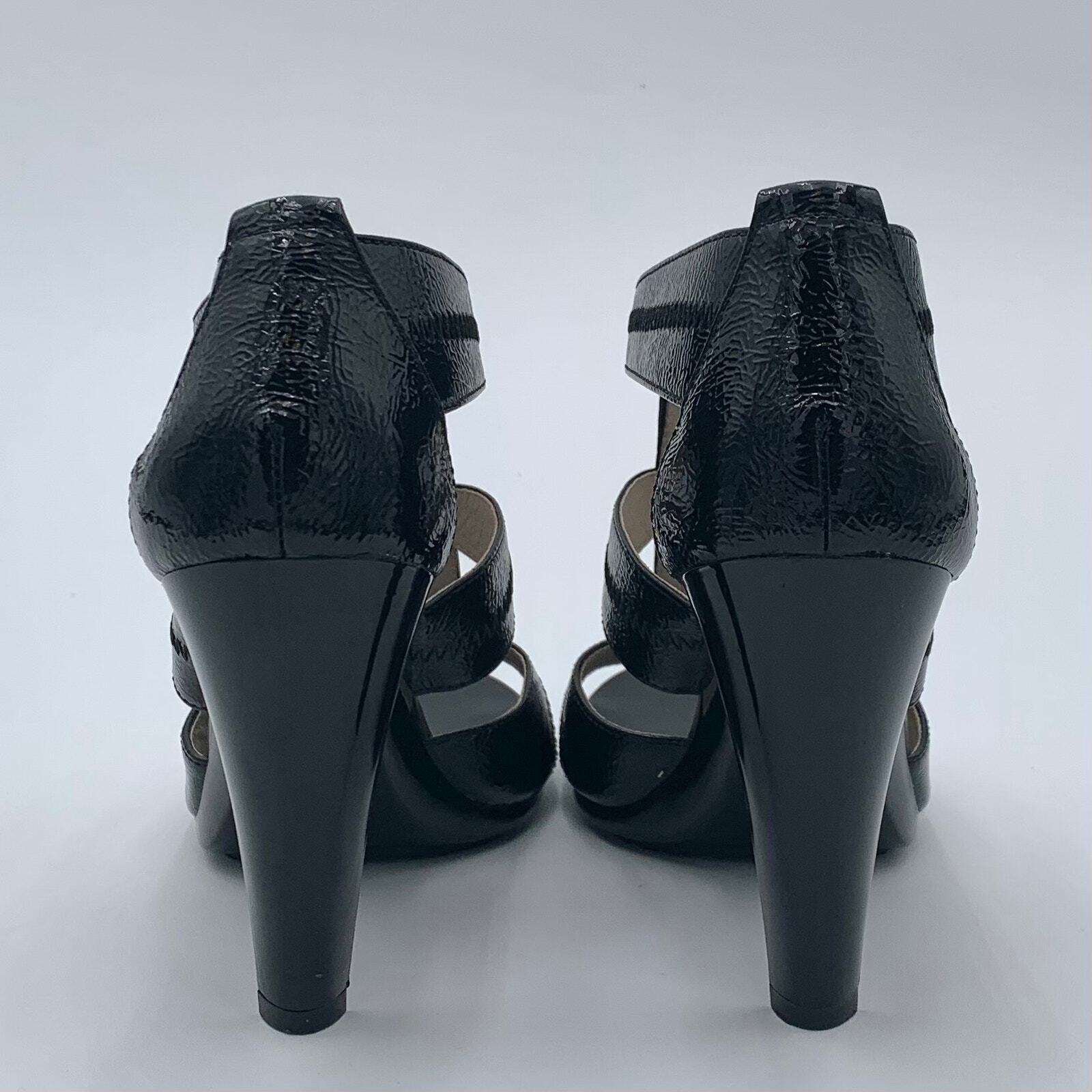 Michael Kors Black Berkley Open Toe Heeled Sandals Size 6.5 - Angelica’s Thrifts