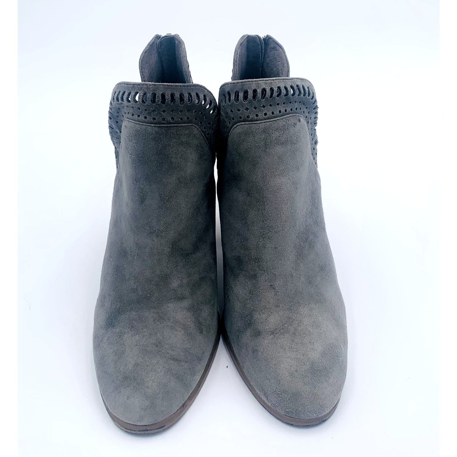 Vince Camuto Grey Women's Heeled Booties Size 8 - Angelica’s Thrifts
