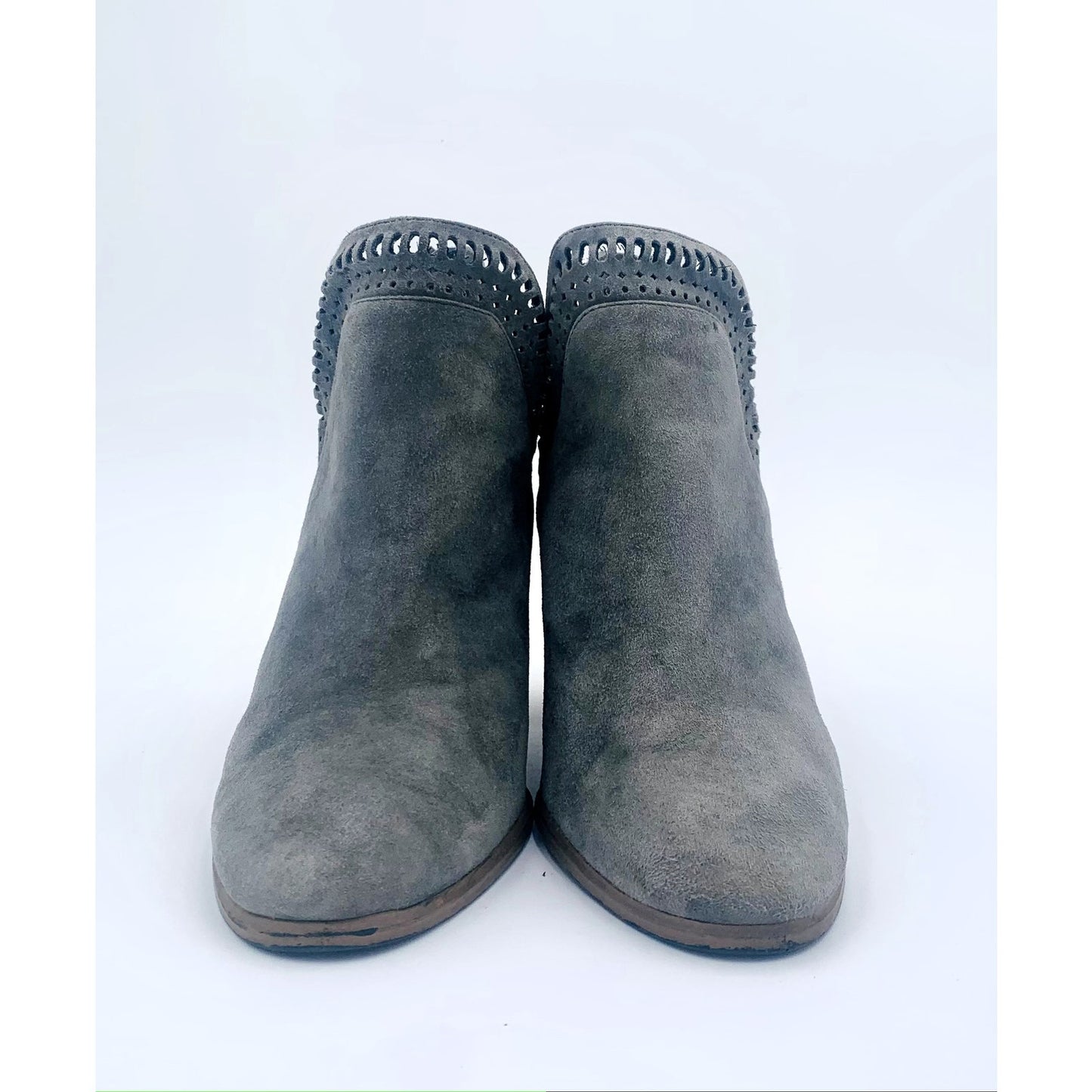 Vince Camuto Grey Women's Heeled Booties Size 8 - Angelica’s Thrifts