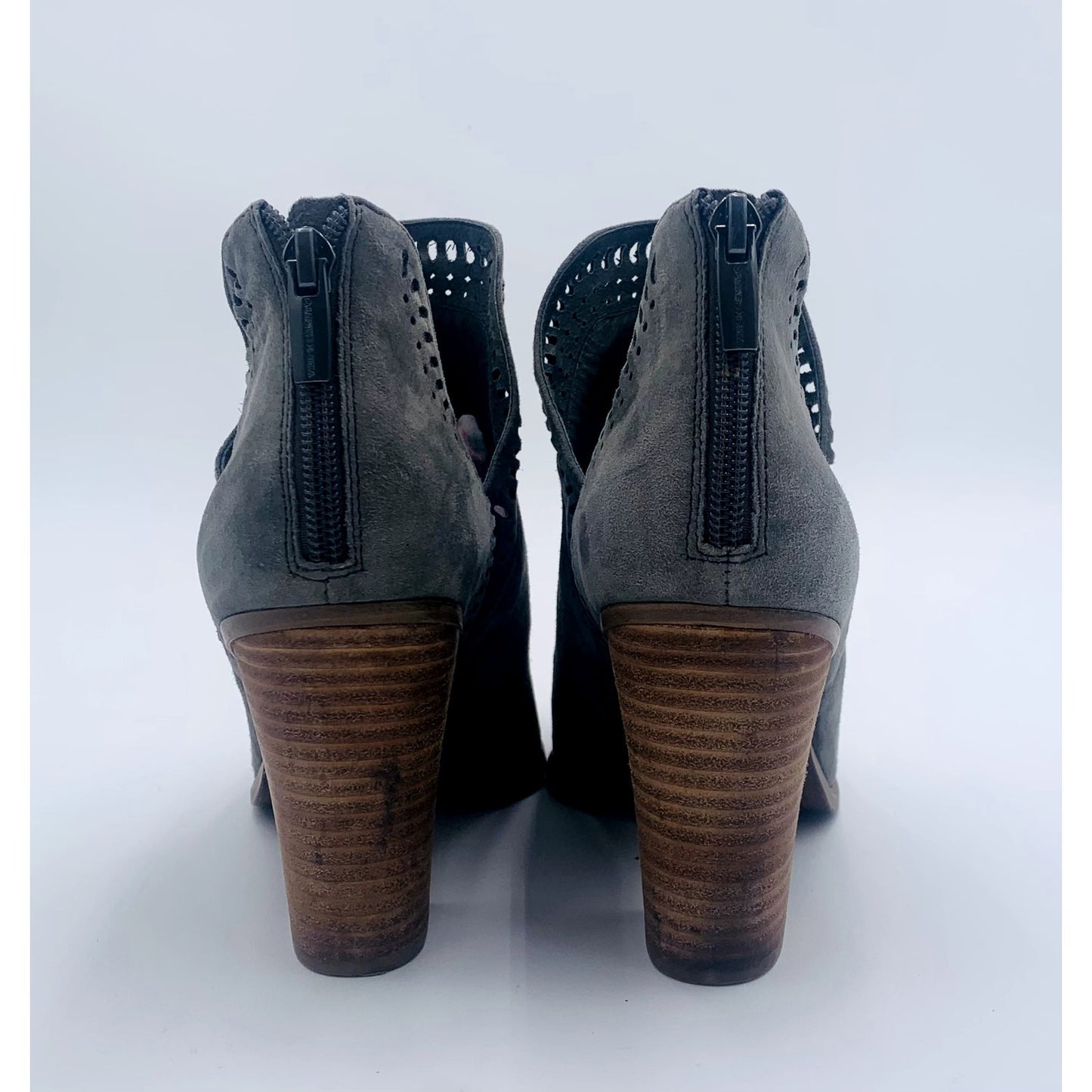 Vince Camuto Grey Women's Heeled Booties Size 8 - Angelica’s Thrifts